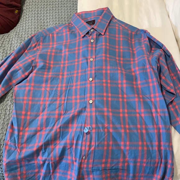 UNTUCKit blue and pink plaid XL - Picture 1 of 3